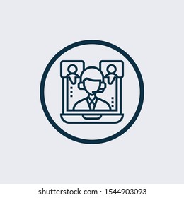 Consumer icon isolated on white background. Consumer icon simple sign. Consumer icon trendy and modern symbol for graphic and web design. Consumer icon flat vector illustration for logo, web, app