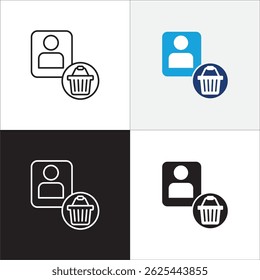 Consumer icon. online shopping user buyer icon. Shopper symbol. Customer sign. Icon symbol suitable for self service store, customer, buy. Vector illustration