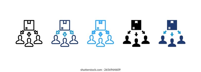 Consumer icon set multiple style collection