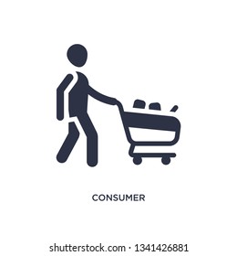 consumer icon. Simple element illustration from marketing concept. consumer editable symbol design on white background. Can be use for web and mobile.