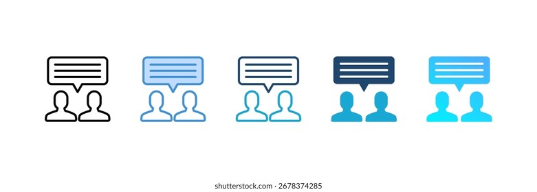 Consumer Interaction icon set multiple style collection