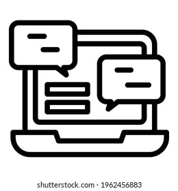 Consumer network icon. Outline Consumer network vector icon for web design isolated on white background