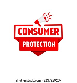 Consumer protection, text message icon design. Flat design. Vector template.