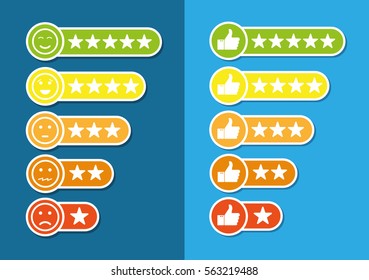 Consumer rating flat icon