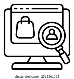 Consumer Research Icon Element For Design