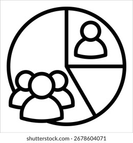 Consumer Segmentation Icon Element For Design