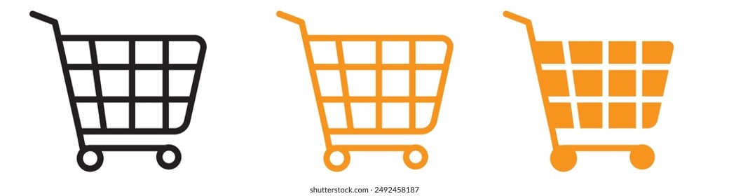 Consumer Shopping Icon for Retail and E-Commerce Graphics Essential for Representing Shopping Activities and Retail Therapy