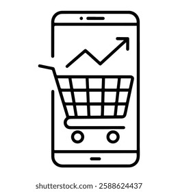Consumer Shopping Trends Analytics Icon