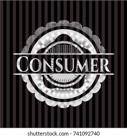 Consumer silver shiny emblem