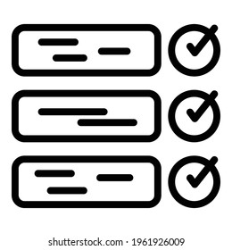 Icono de encuesta de consumidores. Esquema Icono del vector de la encuesta del consumidor para el diseño web aislado en fondo blanco