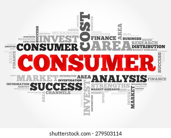 Consumer Word Cloud Business Concept Stock Vector (Royalty Free ...