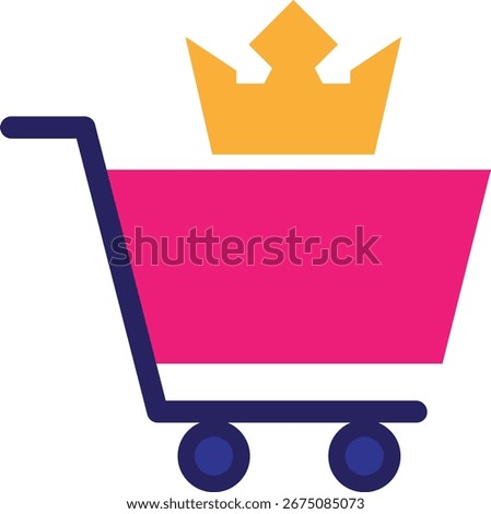 Consumerism Ecommerce Locate Icon Vector Flat Illustration