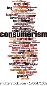 Consumerism Word Cloud Concept. Collage Made Of Words About Consumerism. Vector Illustration