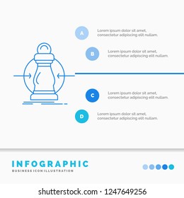 Consumption, cost, expense, lower, reduce Infographics Template for Website and Presentation. Line Blue icon infographic style vector illustration