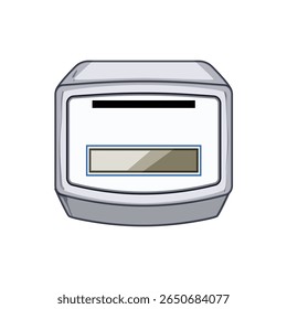 consumption gas meter cartoon. measurement billing, smart digital, analog residential consumption gas meter sign. isolated symbol vector illustration