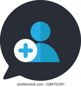 Contact add smartphone app button icon vector. Friend number and information adding in mobile phone or application. Cellphone electronic gadget pushbutton interface flat cartoon illustration