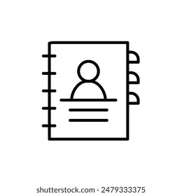 Contact Address Book Icon Ideal for Personal and Business Contacts