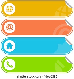 Kontaktieren Sie Banner für Design.