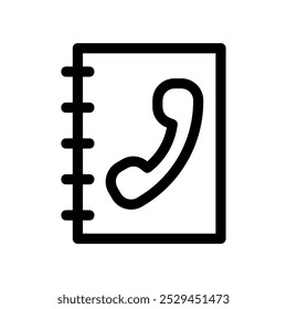 Kontaktbuch vom Kontakt- und Kommunikationsgerät