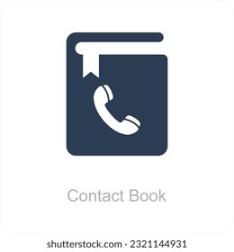 Contact Book and File Icon Concept