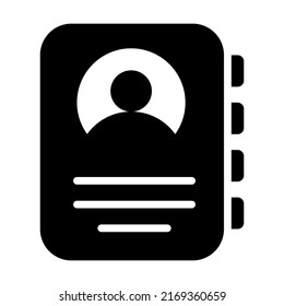contact book Finance Related Vector Line Icon. Editable Stroke Pixel Perfect.