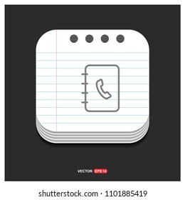 Contact book icon