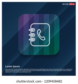 Contact book icon - Free vector icon