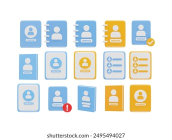 Contact book icon illustration vector