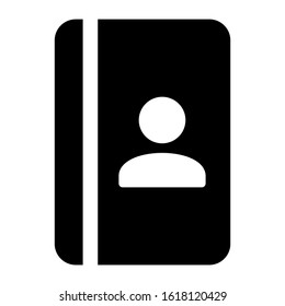 contact book icon isolated sign symbol vector illustration - high quality black style vector icons
