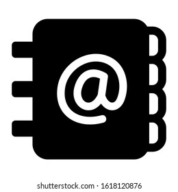 contact book icon isolated sign symbol vector illustration - high quality black style vector icons
