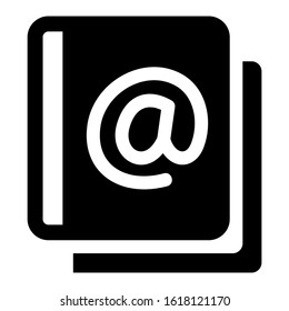 contact book icon isolated sign symbol vector illustration - high quality black style vector icons
