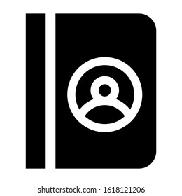 contact book icon isolated sign symbol vector illustration - high quality black style vector icons
