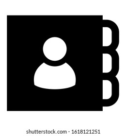 contact book icon isolated sign symbol vector illustration - high quality black style vector icons
