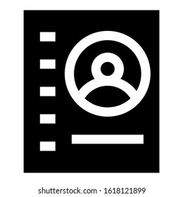 contact book icon isolated sign symbol vector illustration - high quality black style vector icons
