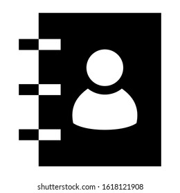 contact book icon isolated sign symbol vector illustration - high quality black style vector icons
