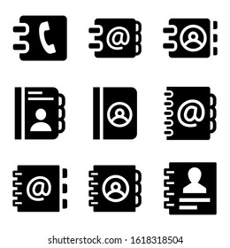 contact book icon isolated sign symbol vector illustration - Collection of high quality black style vector icons
