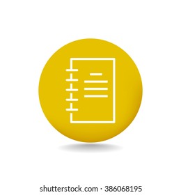 contact book icon. Notepad 