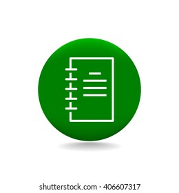 contact book icon. Notepad 