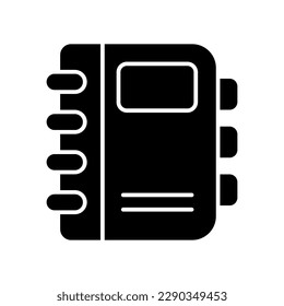 el icono de la libreta de contactos representa una libreta de direcciones digital o un directorio utilizado para almacenar y organizar la información de contacto, un diseño sorprendente