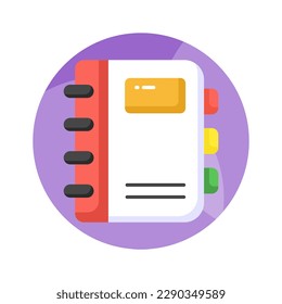 el icono de la libreta de contactos representa una libreta de direcciones digital o un directorio utilizado para almacenar y organizar la información de contacto, un diseño sorprendente