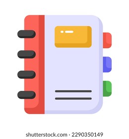 contact book icon represents a digital address book or directory used for storing and organizing contact information, an amazing design