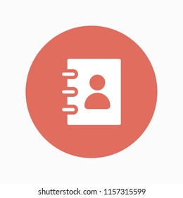contact book icon vector