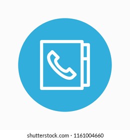 contact book icon vector