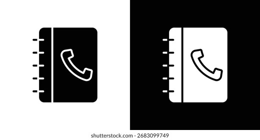 Contacto libro icono de Vector Diseños gráficos. Adecuado para su uso en App de Web,