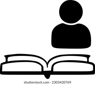 símbolo de vector de icono de libro de contactos