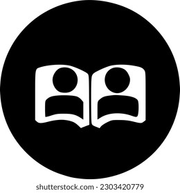 símbolo de vector de icono de libro de contactos