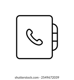 Contact book icon web design in vector