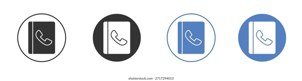 Icono de libro de contacto para el Diseño web. pixel perfect flat icons