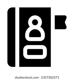 contact book icon for your website, mobile, presentation, and logo design.