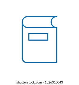 Contact book line icon